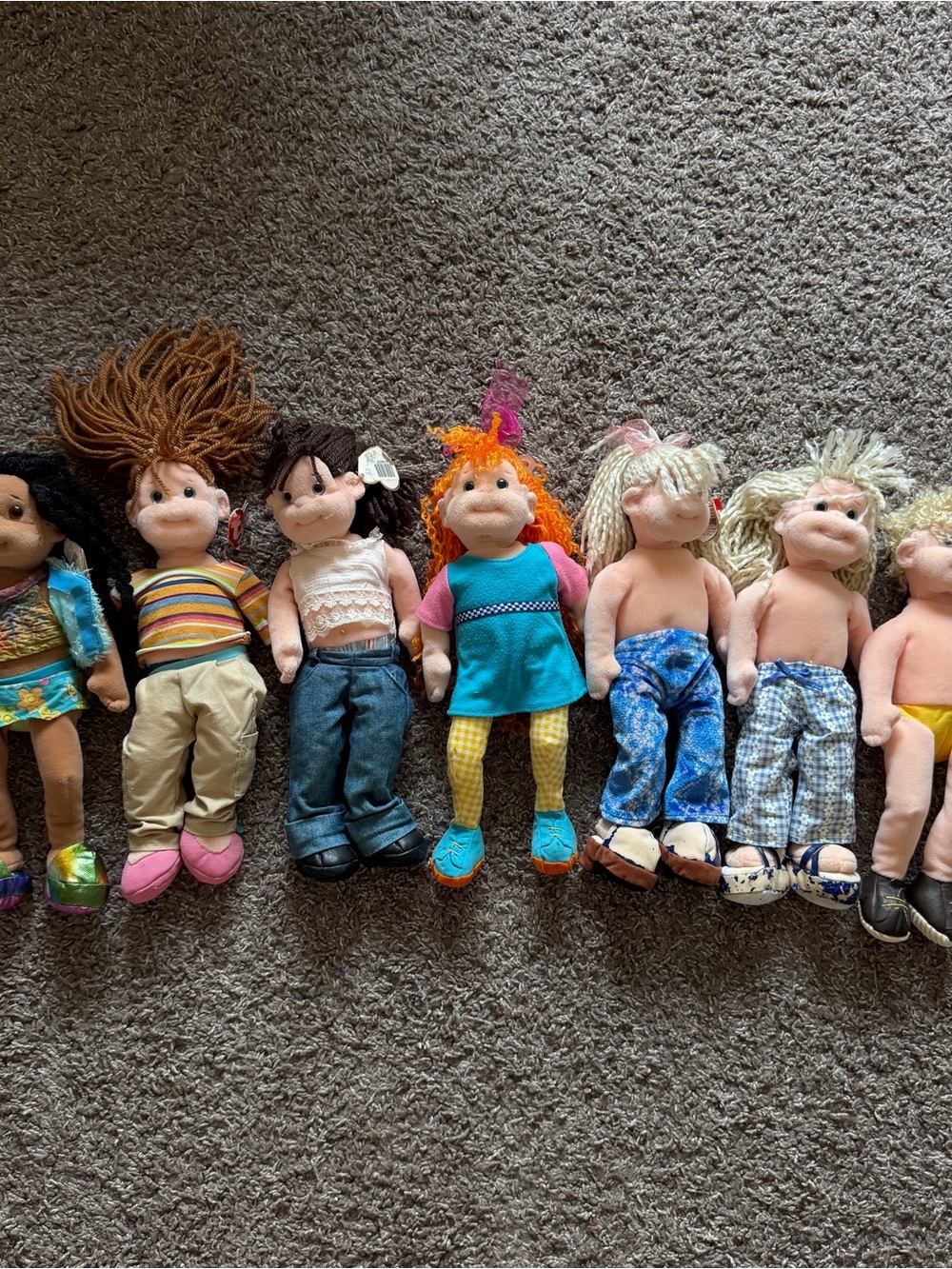 Vintage Ty Beanie Boppers Doll Lot Early 2000s Set Of 7